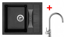 Sinks CRYSTAL 615 Granblack+VITALIA  